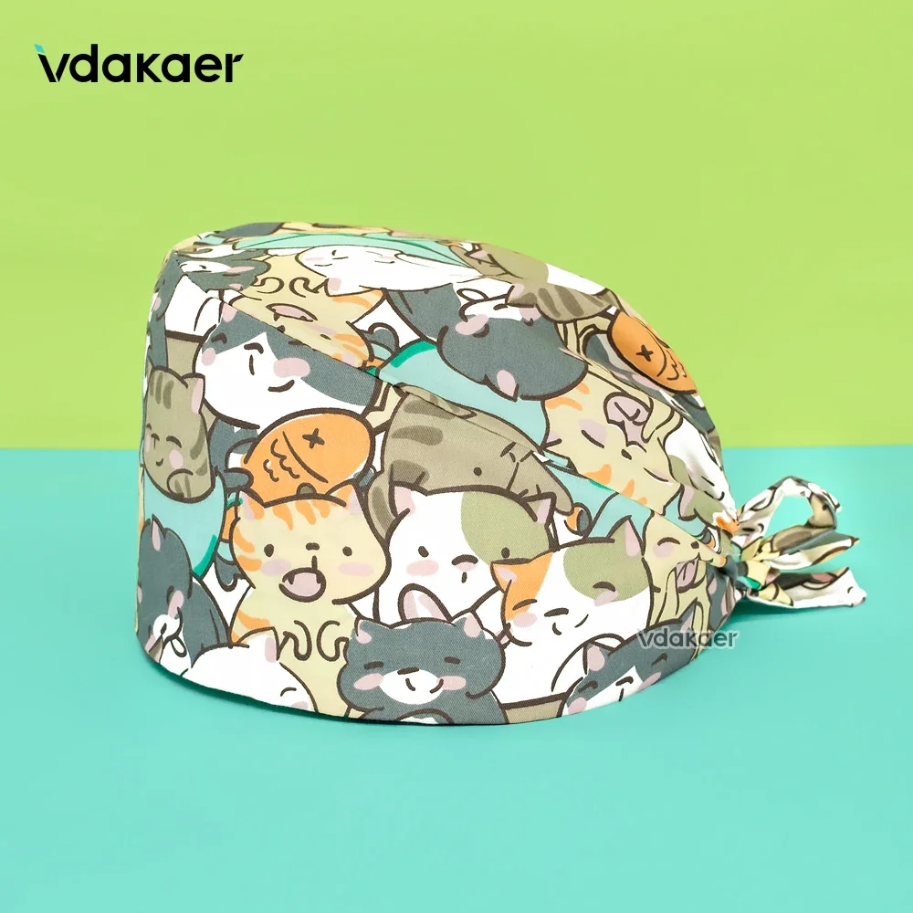 Vet Tech Accessories - Sevimli kedi karikatür baskı kullanım saf