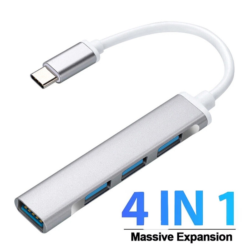 Tech Accessories Pc - 4'ü 1 Arada Tip-C Genişletici Hub